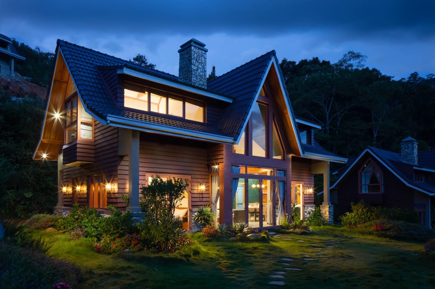 A home at dusk in Sydney's inner west.